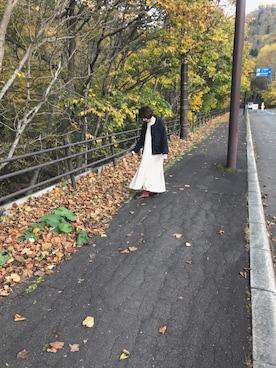 「yuni（ユニ　）のアイテム（デニムジャケット）」を使った、osayuさん（レディース・154cm）の春コーディネート
