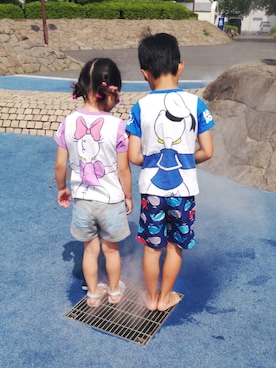 「水遊びコーデ」｜まーこさん（キッズ・110cm）の夏コーディネート