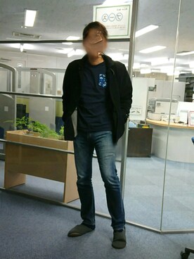 「DAISO（DAISO）のアイテム（シューズ）」を使った、Peroさん（メンズ・173cm）の秋コーディネート