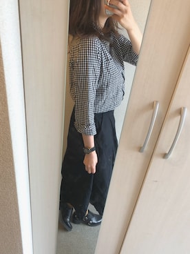 「RIVE DROITE（リヴドロワ）のアイテム（ブーティ）」を使った、moffさん（レディース・157cm）の秋コーディネート