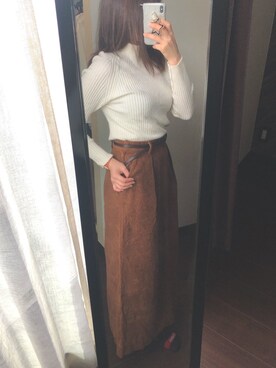 「Hashibami（ハシバミ）のアイテム（PC・スマホグッズ/家電）」を使った、moffさん（レディース・157cm）の秋コーディネート