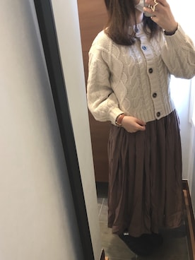 「Hashibami（ハシバミ）のアイテム（PC・スマホグッズ/家電）」を使った、moffさん（レディース・157cm）の冬コーディネート