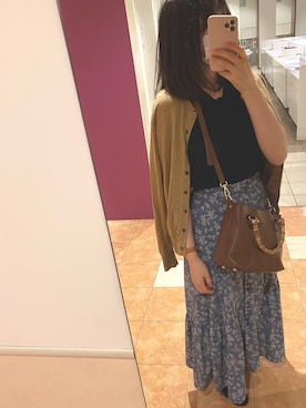 「レトロ」｜「アイテム（スリッポン）」を使った、moffさん（レディース・157cm）の夏コーディネート