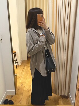 「コーディロイジャケット」｜moffさん（レディース・157cm）の秋コーディネート