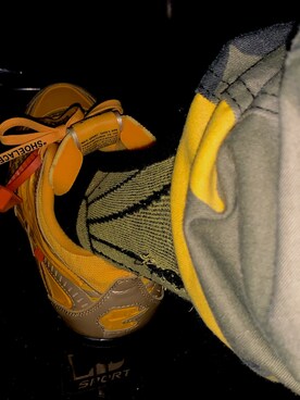 「アイテム（カーゴパンツ、イエロー系）」を使った、だいぽさん（メンズ・171cm）の冬コーディネート