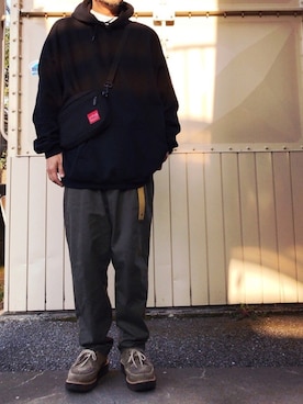 「GEORGE COX（ジョージコックス）のアイテム（その他シューズ）」を使った、さきさんさん（メンズ・173cm）の春コーディネート