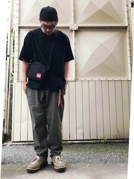 「GEORGE COX（ジョージコックス）のアイテム（その他シューズ）」を使った、さきさんさん（メンズ・173cm）の春コーディネート