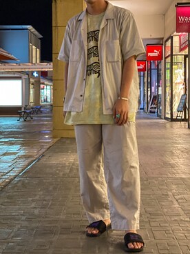 「SASQUATCHfabrix.（サスクワァッチファブリックス）のアイテム」を使った、かんさん（メンズ・180cm・20代）の夏コーディネート