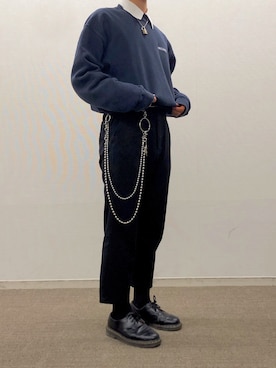 「Dr. Martens（ドクターマーチン）のDr.Martens / ドクターマーチン 1461 3EYE GIBSON SHOE 3ホール ギブソン シューズ ブーツ（ブーツ）」を使った、あめさん（メンズ・163cm）の秋コーディネート