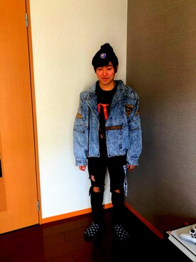 「Deviluse（Deviluse）のアイテム（パンツ）」を使った、haruki∞さん（メンズ・164cm）の春コーディネート