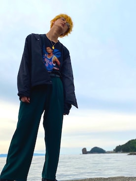 「APPLEBUM」｜「アイテム（その他）」を使った、ひらさん（メンズ・182cm）の春コーディネート