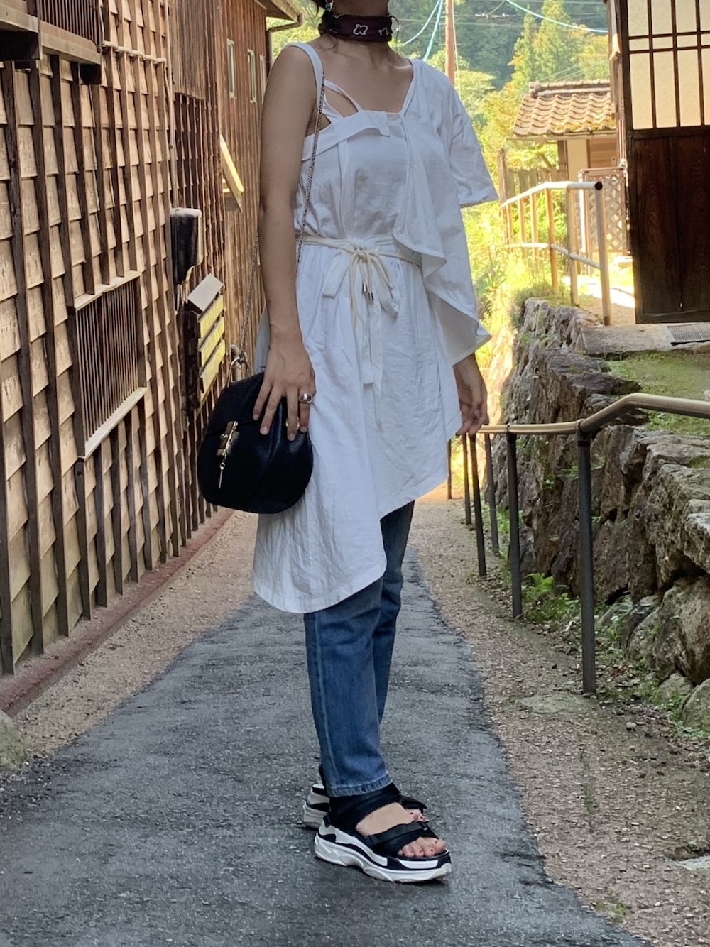 AMERI アメリ　アシンメトリートップス　カットソー MEDI ASYMMETRY LAYERED TOP（Tシャツ/カットソー）｜Ameri
