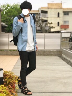 「STUDIOUS（ステュディオス）のアイテム（パンツ）」を使った、にっしーさん（メンズ・180cm）の春コーディネート
