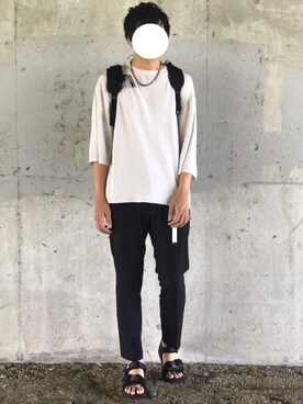 「チャイハネ（チャイハネ）のアイテム（アクセサリー）」を使った、にっしーさん（メンズ・180cm）の夏コーディネート