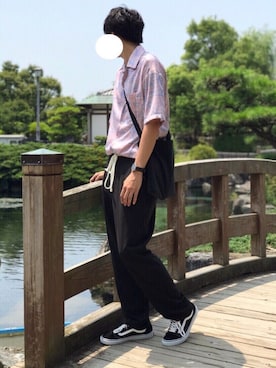 「no brand（ノーブランド）のアイテム」を使った、にっしーさん（メンズ・180cm）の夏コーディネート