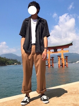 「MAKAVELIC（マキャベリック）のアイテム」を使った、にっしーさん（メンズ・180cm）の夏コーディネート