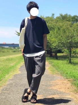 「SPINNS（スピンズ）のアイテム（アクセサリー）」を使った、にっしーさん（メンズ・180cm）の秋コーディネート