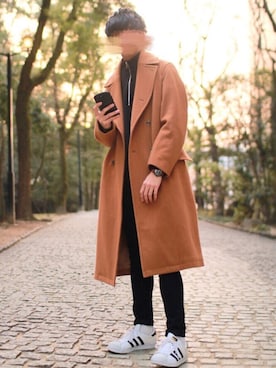 「アイテム（PC・スマホグッズ/家電）」を使った、にっしーさん（メンズ・180cm・20代）の冬コーディネート