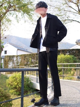 「CLANE（クラネ）のアイテム」を使った、にっしーさん（メンズ・180cm）の春コーディネート