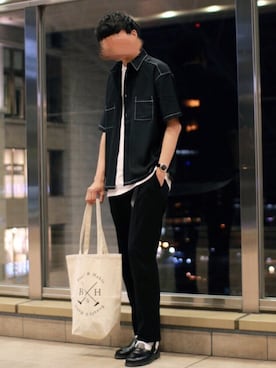 「DUFA（ドゥッファ）のアイテム」を使った、にっしーさん（メンズ・180cm）の春コーディネート