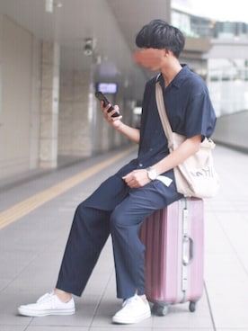 「08sircus（ゼロエイトサーカス）のアイテム」を使った、にっしーさん（メンズ・180cm）の夏コーディネート