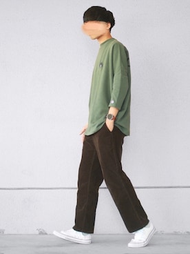 「FOSSIL（フォッシル）のアイテム」を使った、にっしーさん（メンズ・180cm）の秋コーディネート