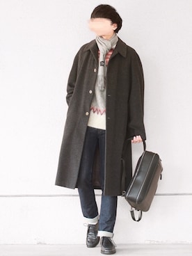 「Furbo design（フルボデザイン）のアイテム」を使った、にっしーさん（メンズ・180cm）の冬コーディネート