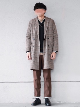 「FOSSIL（フォッシル）のアイテム」を使った、にっしーさん（メンズ・180cm）の冬コーディネート