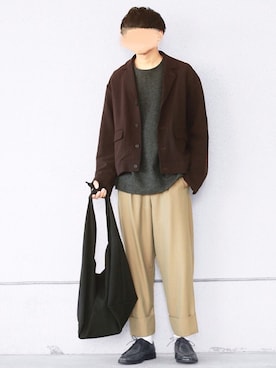 にっしーさん（メンズ・180cm）の冬コーディネート