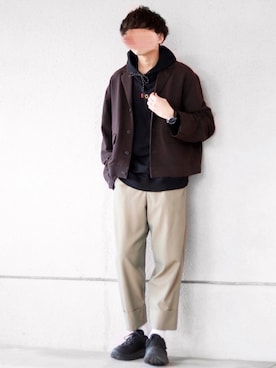 「DEVILOCK（デビロック）のアイテム」を使った、にっしーさん（メンズ・180cm）の冬コーディネート