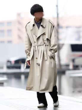 「THEE（シー）のアイテム」を使った、にっしーさん（メンズ・180cm）の春コーディネート