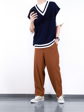 にっしーさん（メンズ・180cm）の夏コーディネート