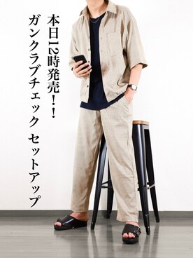 にっしーさん（メンズ・180cm）の夏コーディネート