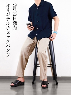 にっしーさん(メンズ・180cm)の夏コーディネート