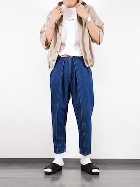 「CLANE（クラネ）のアイテム」を使った、にっしーさん（メンズ・180cm）の夏コーディネート