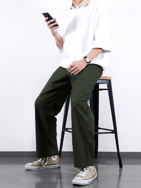 「CIAOPANIC TYPY（チャオパニックティピー）のアイテム（パンツ）」を使った、にっしーさん（メンズ・180cm）の夏コーディネート