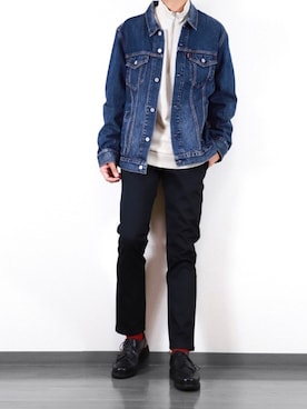 「JOURNAL STANDARD relume（ジャーナルスタンダード　レリューム）のアイテム（スウェット）」を使った、にっしーさん（メンズ・180cm）の秋コーディネート