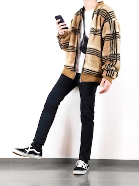 「JOURNAL STANDARD relume（ジャーナルスタンダード　レリューム）のアイテム（パンツ）」を使った、にっしーさん（メンズ・180cm）の秋コーディネート