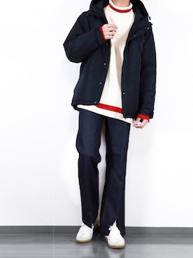 「jiggys shop（ジギーズショップ）のアイテム」を使った、にっしーさん（メンズ・180cm）の冬コーディネート