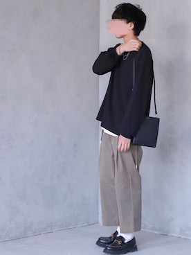 「ADRER（アドラー）の【ADRER】サイドジップレイヤードタンク（タンクトップ）」を使った、にっしーさん（メンズ・180cm）の夏コーディネート