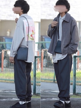 「shiki tokyo（シキトウキョウ）のアイテム（ブルゾン）」を使った、にっしーさん（メンズ・180cm）の秋コーディネート