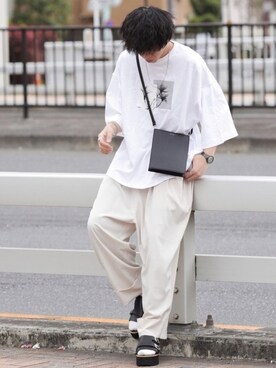 Shiki Tokyo シキトウキョウ の Oversized Mode Print Tee オーバーサイズモードプリントtシャツ Tシャツ カットソー Wear
