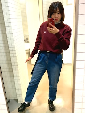 Momo🍑さん（レディース・158cm）の冬コーディネート