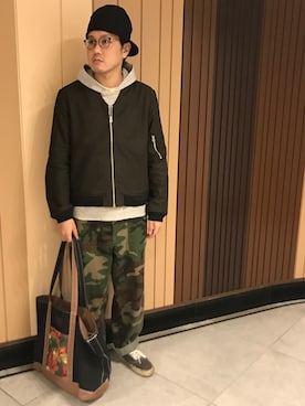 「Varde77（バルデセブンティセブン）のアイテム（ジャケット/アウター）」を使った、Mdskさん（メンズ・173cm）の春コーディネート