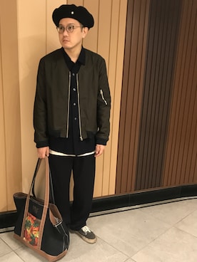 「Varde77（バルデセブンティセブン）のアイテム（ジャケット/アウター）」を使った、Mdskさん（メンズ・173cm）の春コーディネート