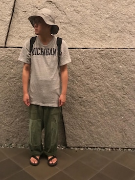 「カーキパンツ」｜Mdskさん（メンズ・173cm）の秋コーディネート