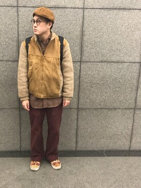 「アイテム（ブルゾン）」を使った、Mdskさん（メンズ・173cm・30代）の秋コーディネート