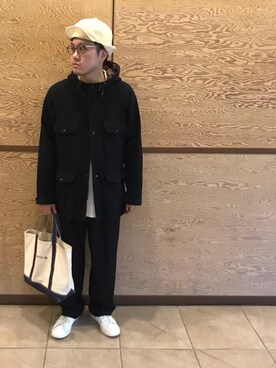 「PENDLETON（ペンドルトン）のアイテム（マウンテンパーカー）」を使った、Mdskさん（メンズ・173cm）の冬コーディネート