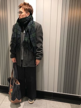 「アイテム（ブルゾン）」を使った、Mdskさん（メンズ・173cm・30代）の冬コーディネート