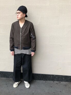 「Varde77（バルデセブンティセブン）のアイテム（ジャケット/アウター）」を使った、Mdskさん（メンズ・173cm）の春コーディネート